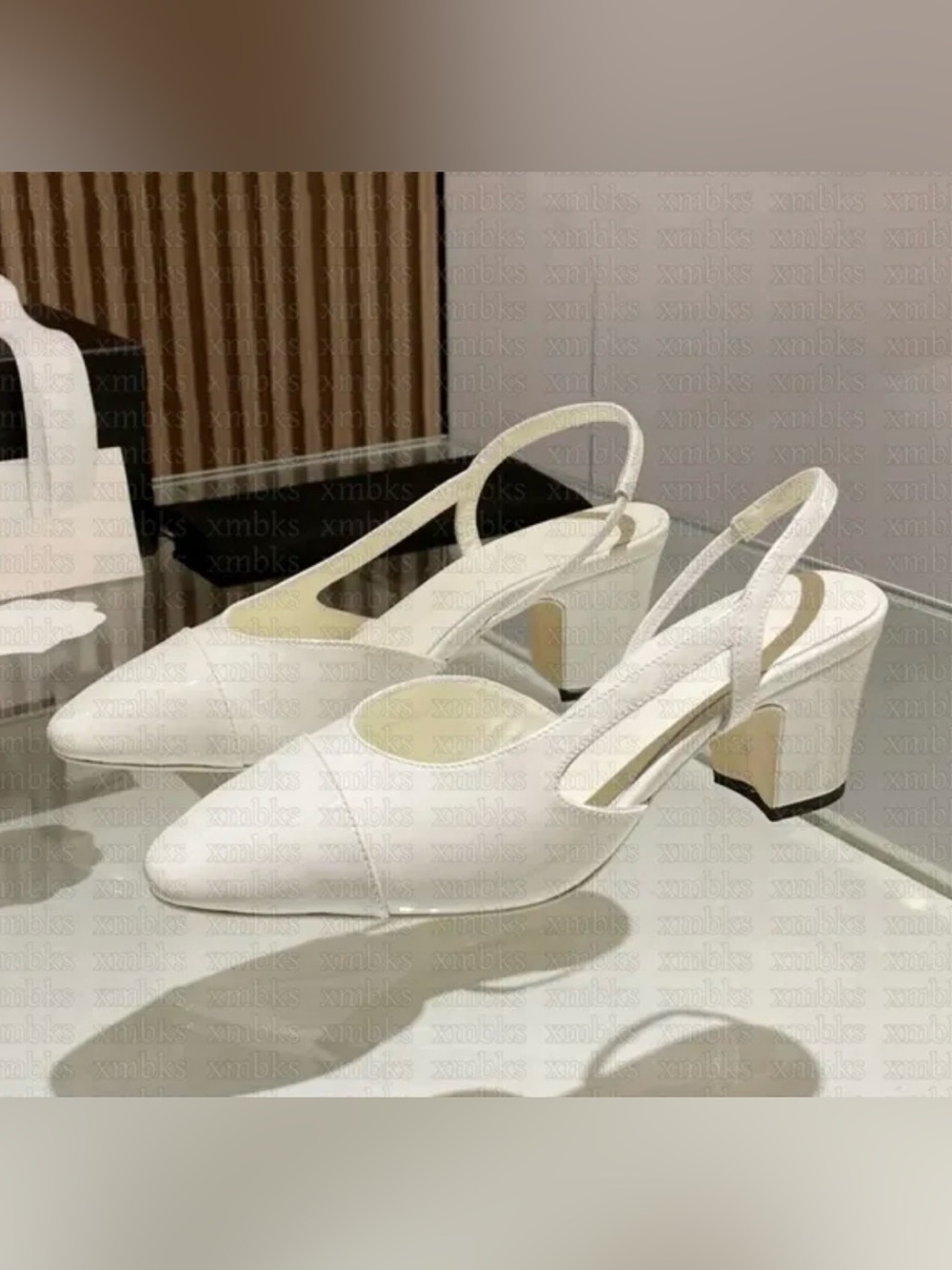 C Brand Luxury Heels with Logo